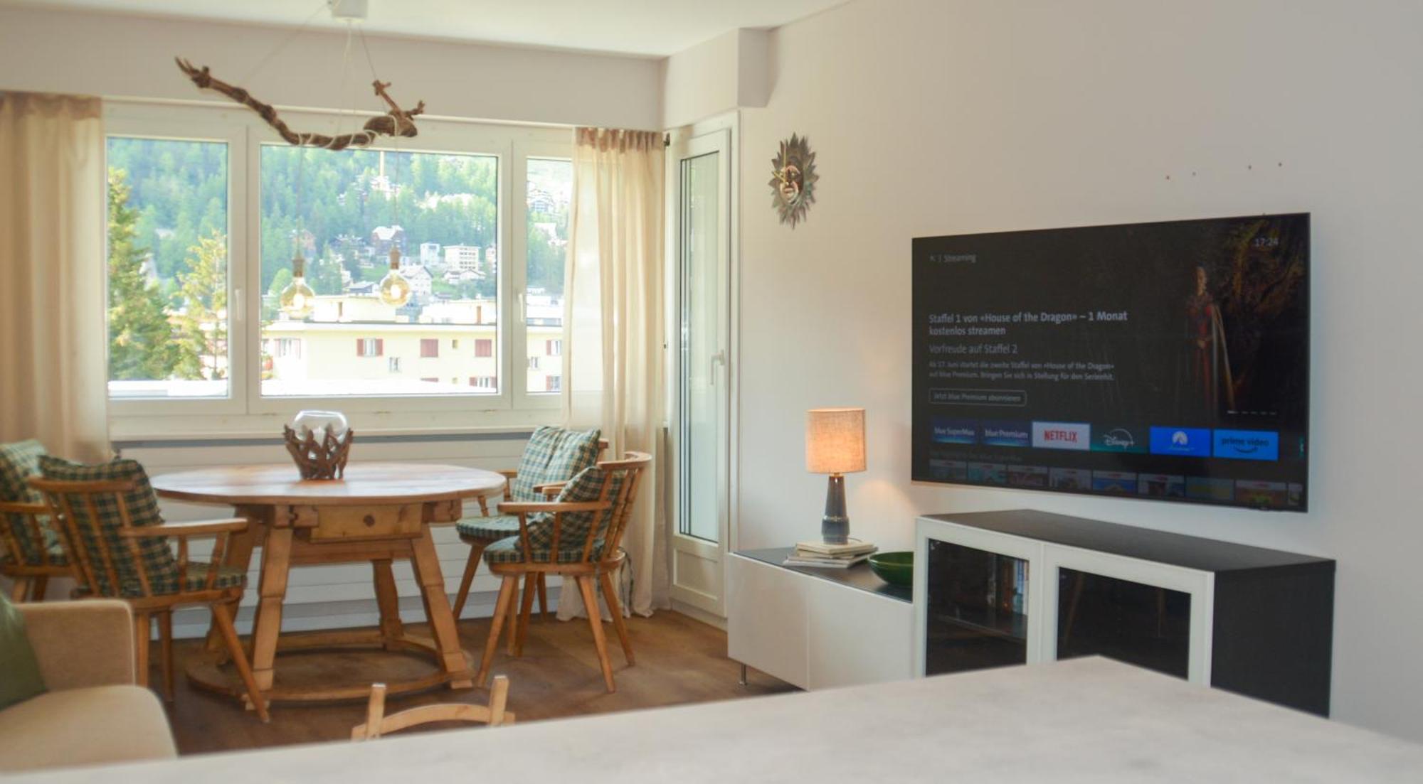Swissme - Neu-Seeblick-Balkon-Parkplatz-Nahe Bergbahn St Moritz Exterior foto